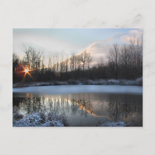 Sunrise Pond in Upstate New York Briefkaart (Voorkant)