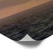 Sunrise Rays boven Ocean II Poster (Hoek)