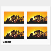 Sunrise Rechthoekige Sticker (Vel)