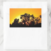 Sunrise Rechthoekige Sticker (Tas)