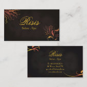 Sunrise Red Yellow Oranje Visitekaartje Salon Spa (Voorkant / Achterkant)