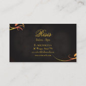 Sunrise Red Yellow Oranje Visitekaartje Salon Spa (Achterkant)