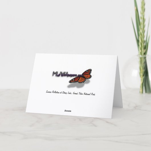 Sunrise Reflection at String Lake II Kaart (Achterkant)