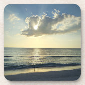 Sunrise Reflections by the Sea Bier Onderzetter (Voorkant)