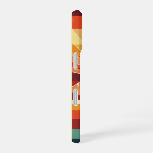 Sunrise Retro Peaks iPhone 16 Hoesje (Rechterkant)