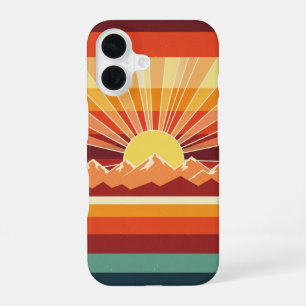 Sunrise Retro Pieken iPhone 16 Hoesje