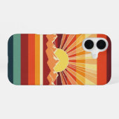 Sunrise Retro Pieken iPhone 16 Hoesje (Achterkant horizontaal)