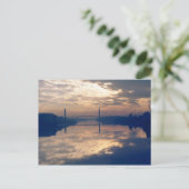 Sunrise, River Usk, Newport, Mon. november 1977 Briefkaart (Staand voorkant)