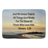SUNRISE ROMANS 8:28 SCRIPTURE VERSE BADMAT (Voorkant)