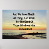 SUNRISE ROMANS 8:28 SCRIPTURE VERSE POSTER (Voorkant)