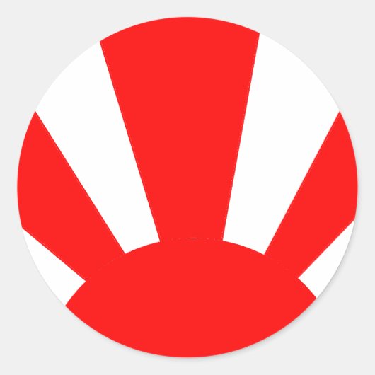 Sunrise Ronde Sticker (Voorkant)