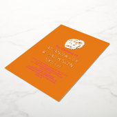 Sunrise Roos roze Oranje Rozen bruiloft Folie Uitnodiging (Gedraaid)