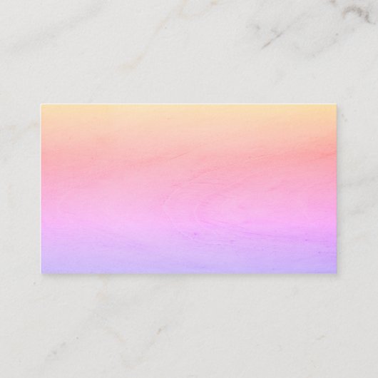 Sunrise roze gradiënt Modern RSVP Enclosure Kaart (Achterkant)