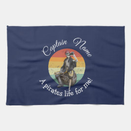 Sunrise Rum Skeleton Priate Party Theedoek