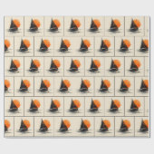 Sunrise Sailboat Silhouette Sketch Cadeaupapier (Vlak)