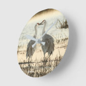 Sunrise Sandhill Crane pair Ronde Klok (Hoek)