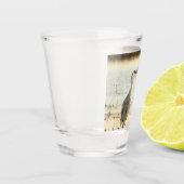 Sunrise Sandhill Crane pair Shot Glas (Links)