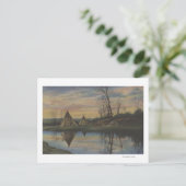 Sunrise Scene op een noordwestelijk Indiaan Briefkaart (Staand voorkant)