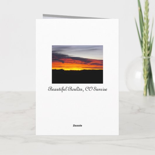 Sunrise Scripture Gepersonaliseerd Wenskaart Kaart (Achterkant)