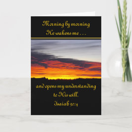 Sunrise Scripture Gepersonaliseerd Wenskaart Kaart