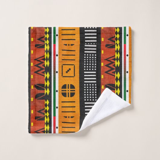 Sunrise Serenity: Omarm de levendigheid van AfroTr Bad Handdoek (Wasdoekje)