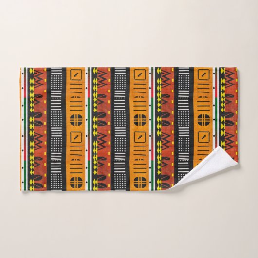 Sunrise Serenity: Omarm de levendigheid van AfroTr Bad Handdoek (Handdoek)