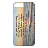 SUNRISE SERENITY PRAYER IPHONE CASE (Achterkant)