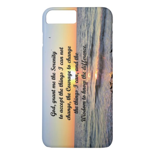 SUNRISE SERENITY PRAYER IPHONE CASE (Achterkant)