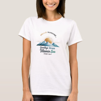 Sunrise Serenity "Vitamine Zee" Vrouwen Basis T-sh T-shirt