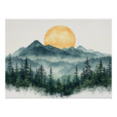Sunrise Serenity Zen Minimalist Wall Art Perfect Poster (Voorkant)