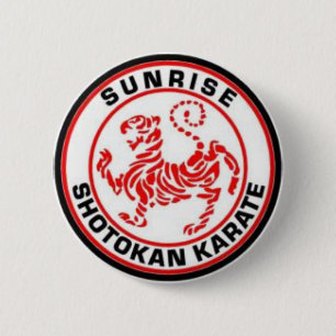 Sunrise Shotokan Karate Badges Ronde Button 5,7 Cm