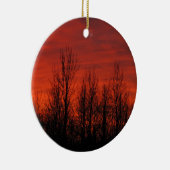 Sunrise Silhouette Keramisch Ornament (Rechts)
