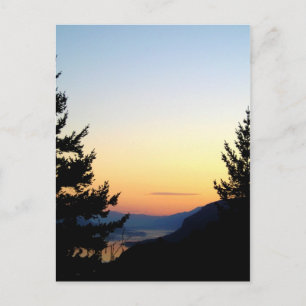 Sunrise Silhouette over het Briefkaart van de Colu