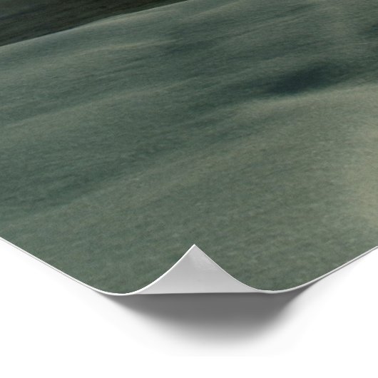 Sunrise Silhouette van Elk bij Castle Geyser Poster (Hoek)