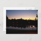 Sunrise Silouette in Orlando, Florida over daktop Briefkaart (Voorkant / Achterkant)