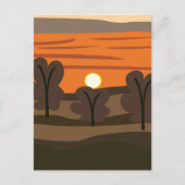 Sunrise Sky Scenic Travel Briefkaart (Voorkant)