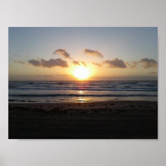 Sunrise South Padre Island Beach Poster (Voorkant)