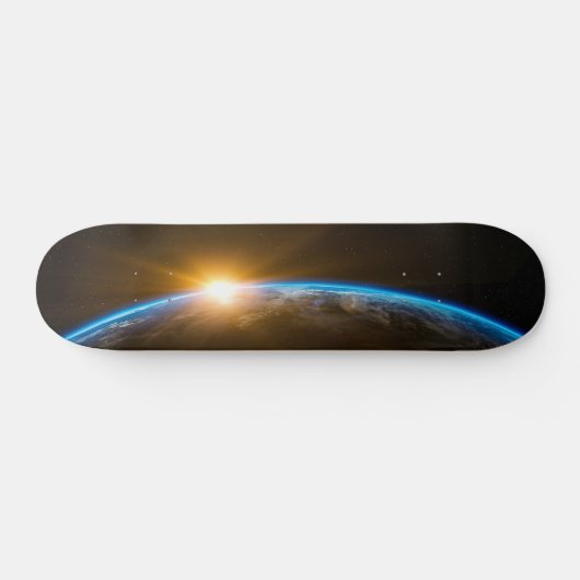 sunrise space galaxy skateboard deck (Horizontaal)