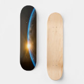 sunrise space galaxy skateboard deck (Voorkant)