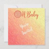 Sunrise Sparkle-Baby shower-Genderneutraal- Kaart (Achterkant)
