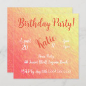 Sunrise Sparkle-Verjaardag- Kaart (Voorkant / Achterkant)