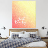 Sunrise Sparkles-Just Beachy- Canvas Afdruk (Insitu (Slaapkamer))