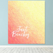 Sunrise Sparkles-Just Beachy- Canvas Afdruk (Insitu (Houten vloer))