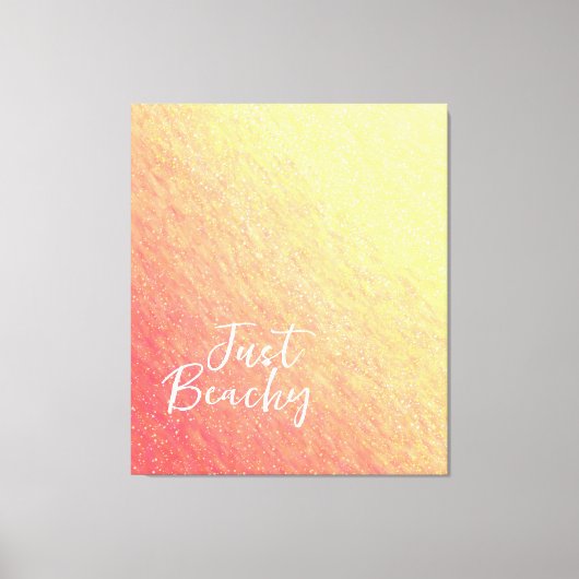 Sunrise Sparkles-Just Beachy- Canvas Afdruk (Voorkant)