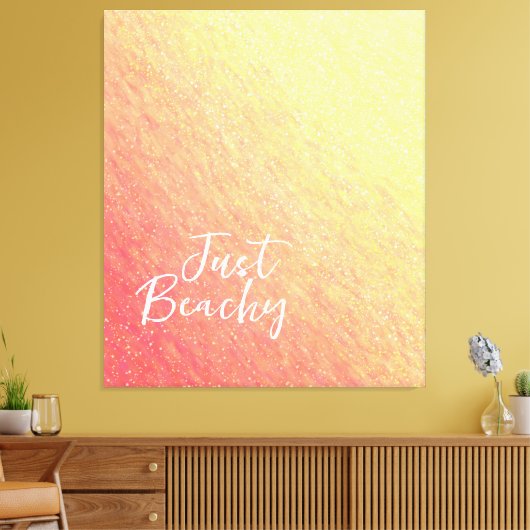 Sunrise Sparkles-Just Beachy- Canvas Afdruk (Insitu (Woonkamer))