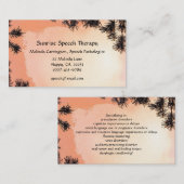 Sunrise Speech Therapy Visitekaartje (Voorkant / Achterkant)