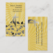 Sunrise Spiritueel Christelijk kruis Pasen Visitekaartje (Voorkant / Achterkant)