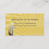 Sunrise Spiritueel Christelijk kruis Pasen Visitekaartje (Achterkant)