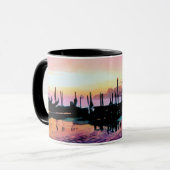 'Sunrise St. Mark's' Gondola Waterverf Mok (Voorkant links)