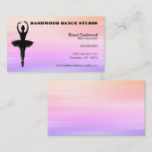 Sunrise Streaks Dancer Dance Instructor Ballet Visitekaartje (Voorkant / Achterkant)